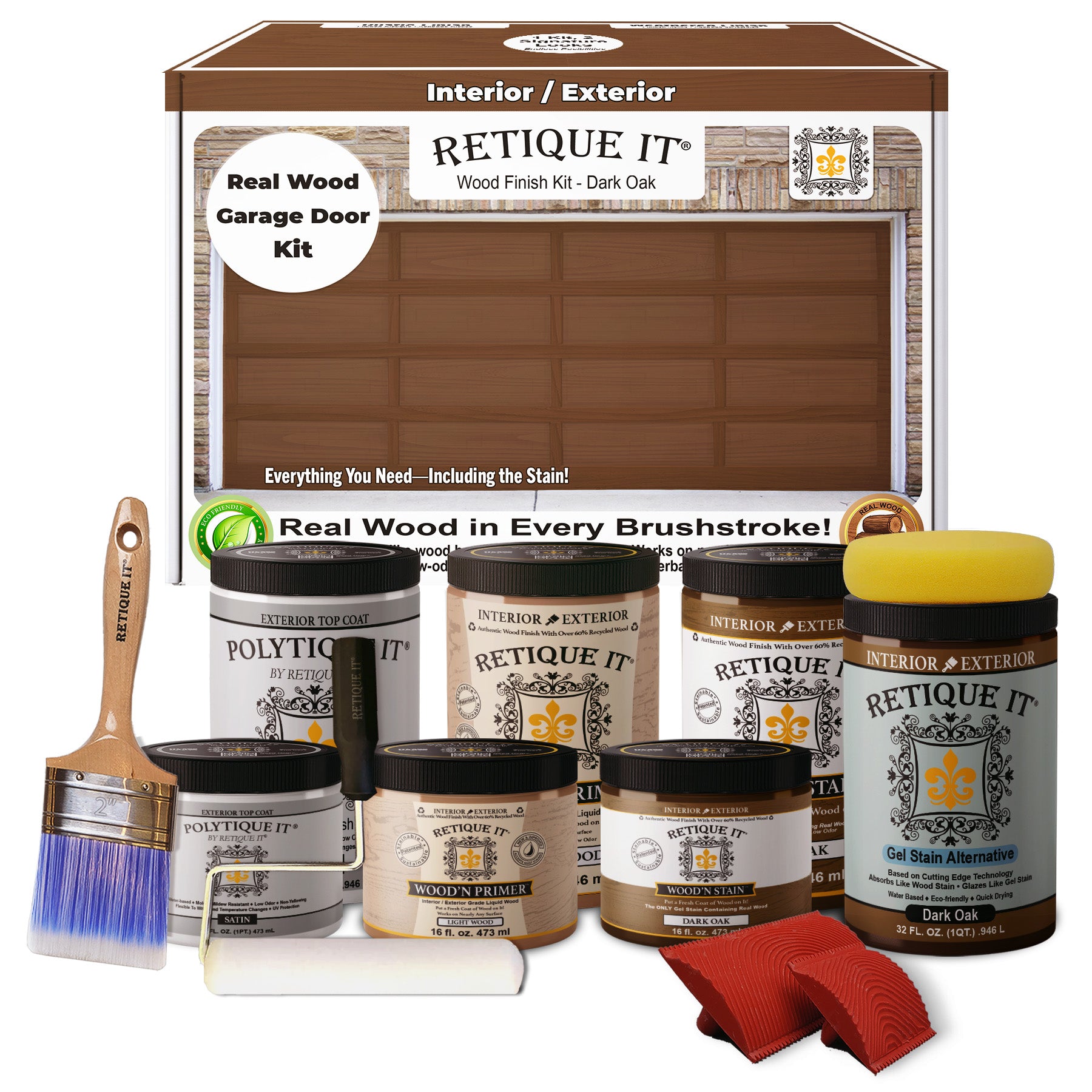 Wood'n Door Kit (Front & Garage Door) - Dark Oak