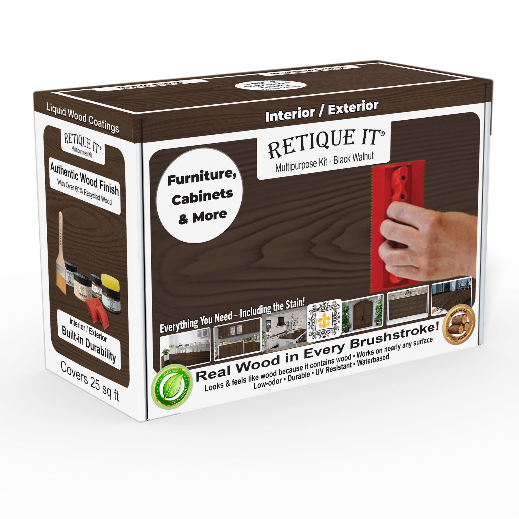 Multi-purpose Wood'n Kit (Med) - Black Walnut - Exterior Top Coat