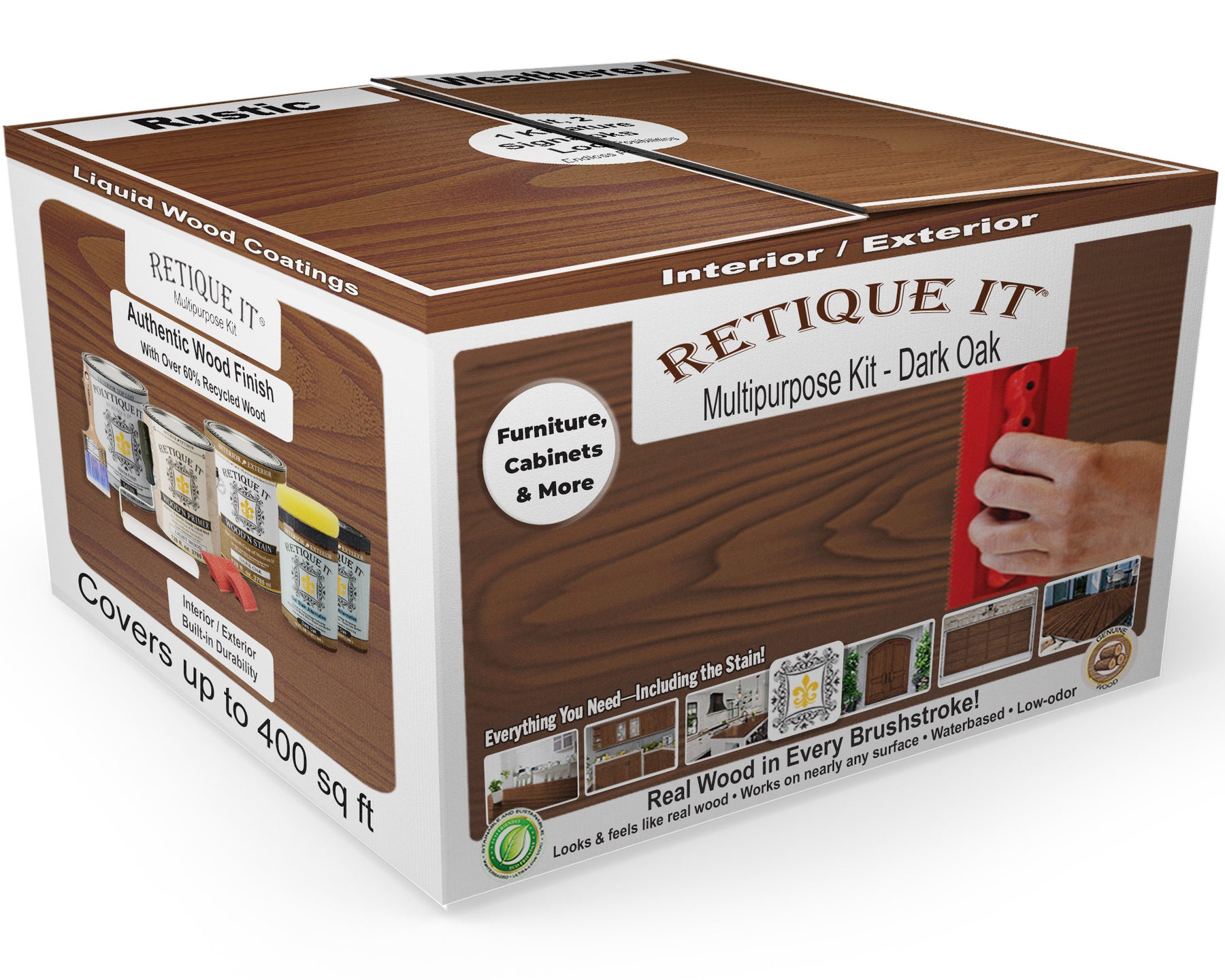 Multi-purpose Wood'n Kit (4x Lg) - Dark Oak - Exterior Top Coat
