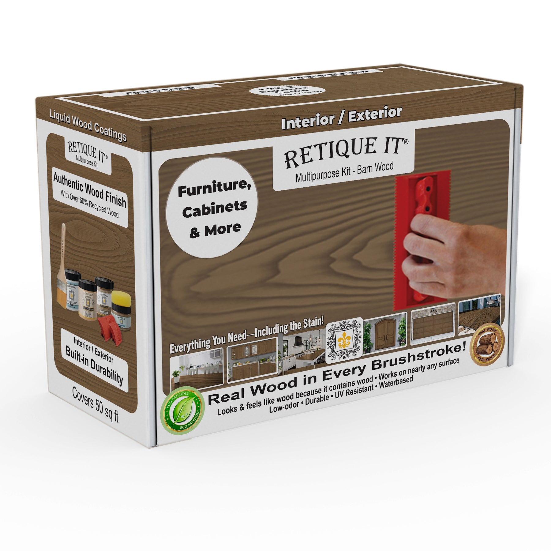 Multi-purpose Wood'n Kit (Med) - Barn Wood - Interior Top Coat