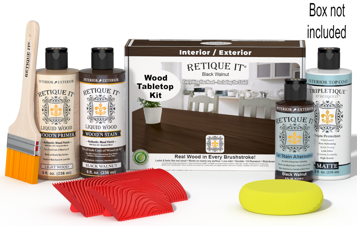 Tabletop Wood'n Finish Kit - Black Walnut