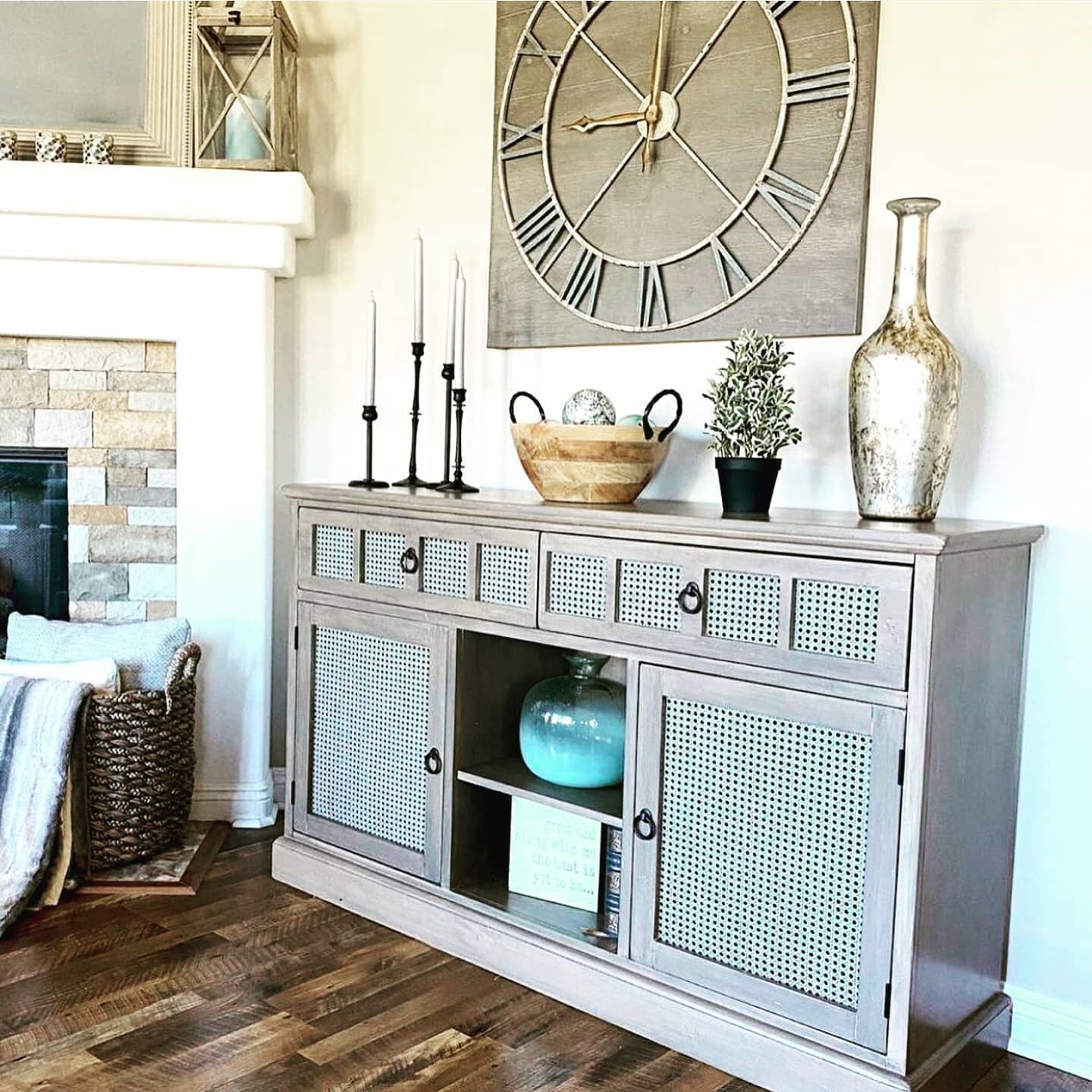 Weathered Gray Credenza