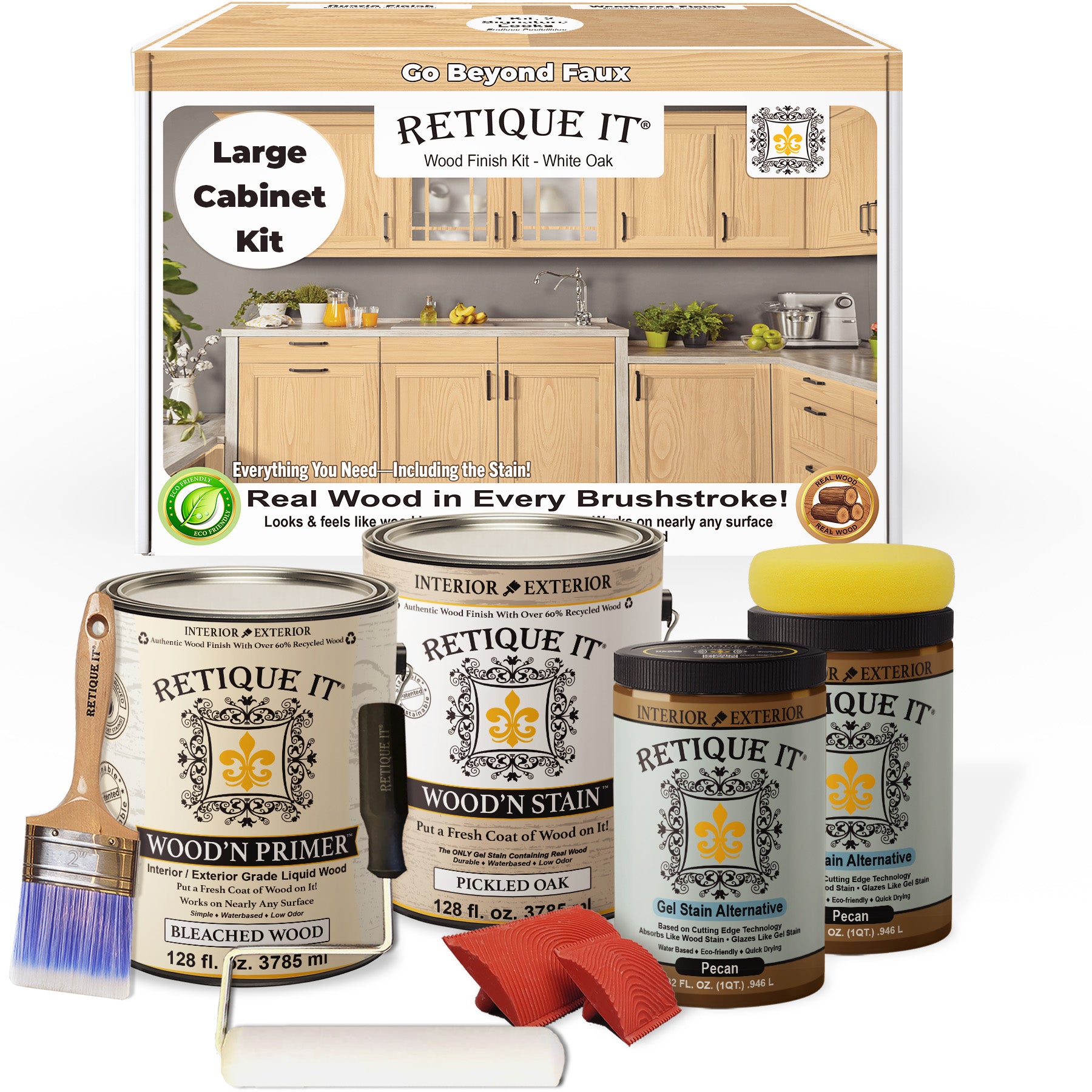 Wood'n Cabinet Kit (48 Door / Grained) - White Oak