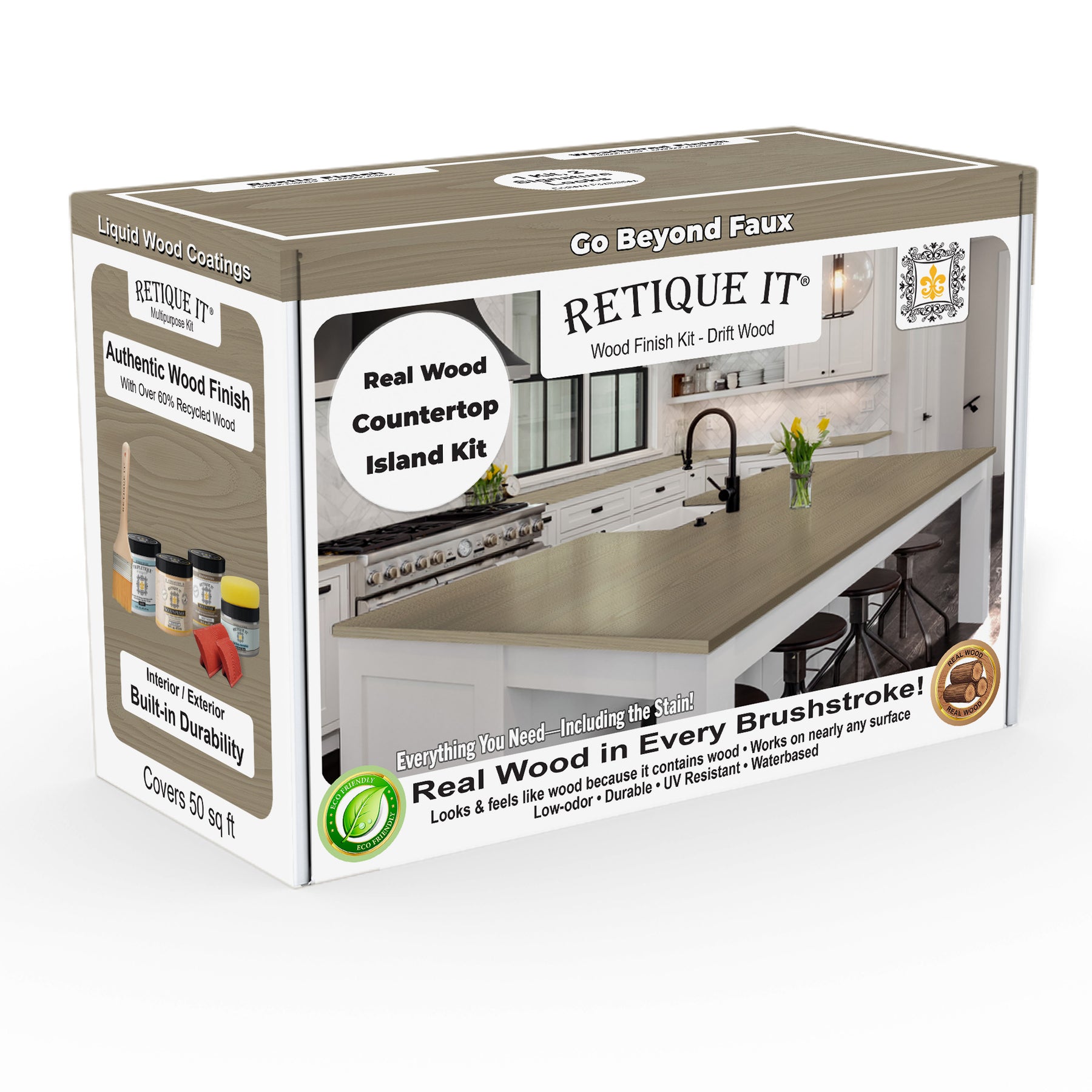 Countertop Kit - Kitchen Island - Drift Wood