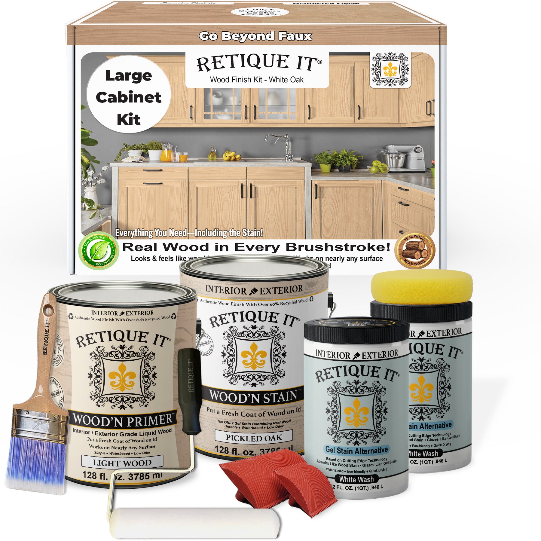 Wood'n Cabinet Kit (48 Door / Grained) - White Oak