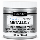 DecoArt Americana Decor Metallics Silver paint bottle and label