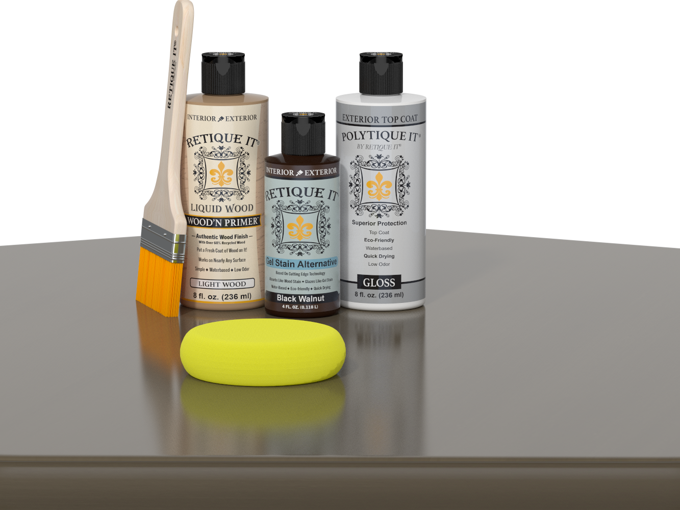 Multi-purpose Smooth Finish Kit - Black Walnut - Exterior Top Coat