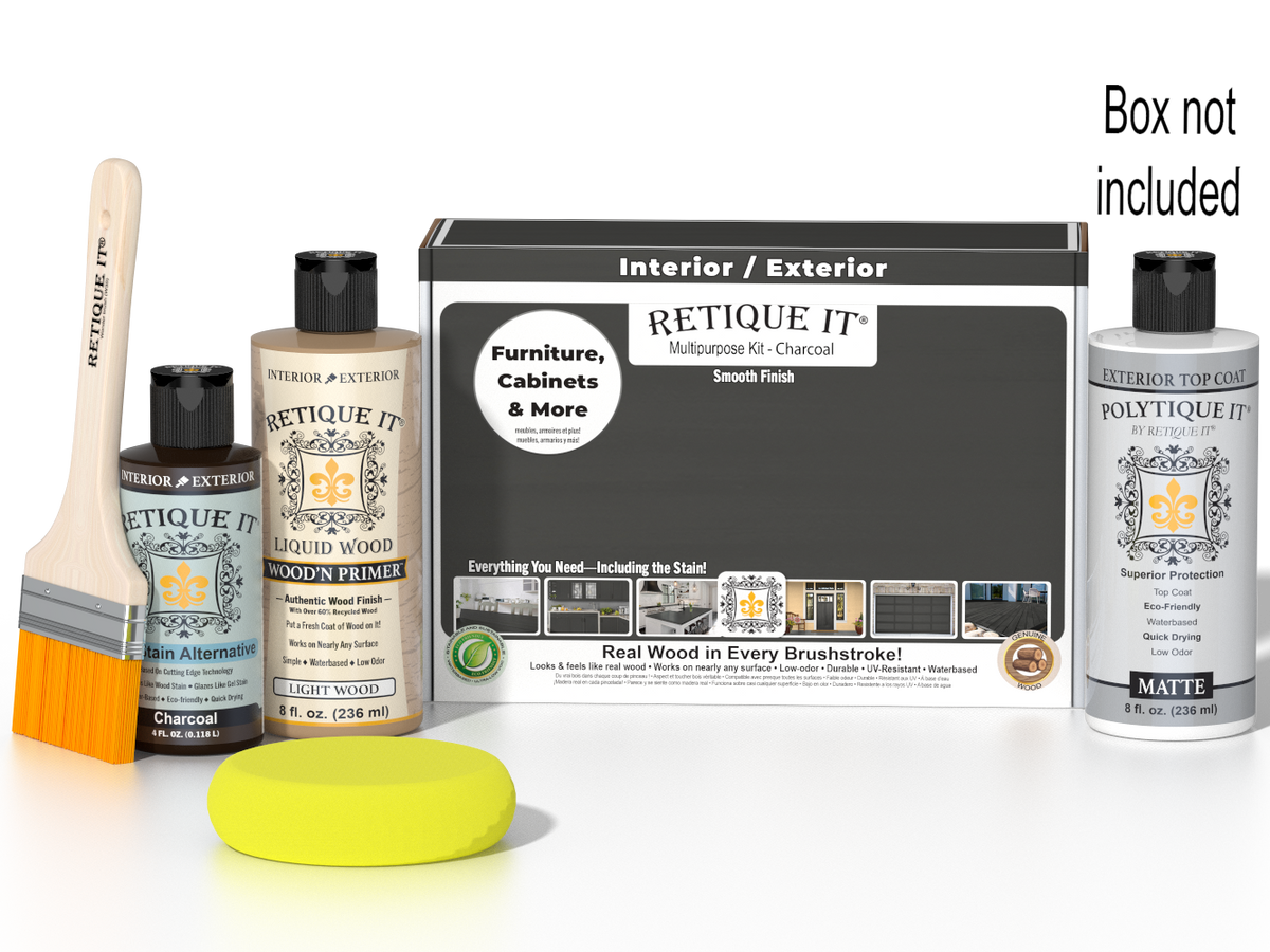 Multi-purpose Smooth Finish Kit - Charcoal - Exterior Top Coat