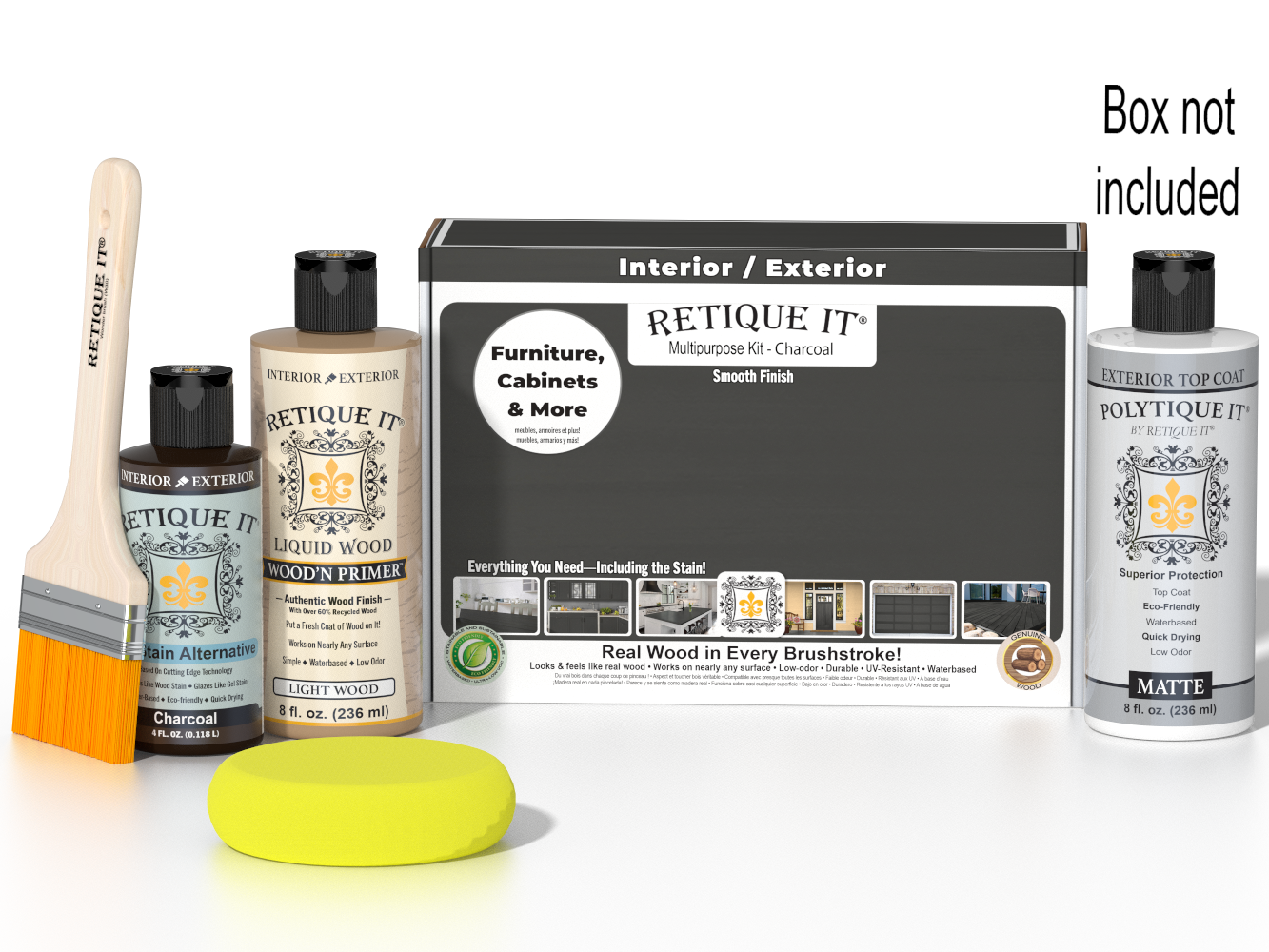 Multi-purpose Smooth Finish Kit - Charcoal - Exterior Top Coat