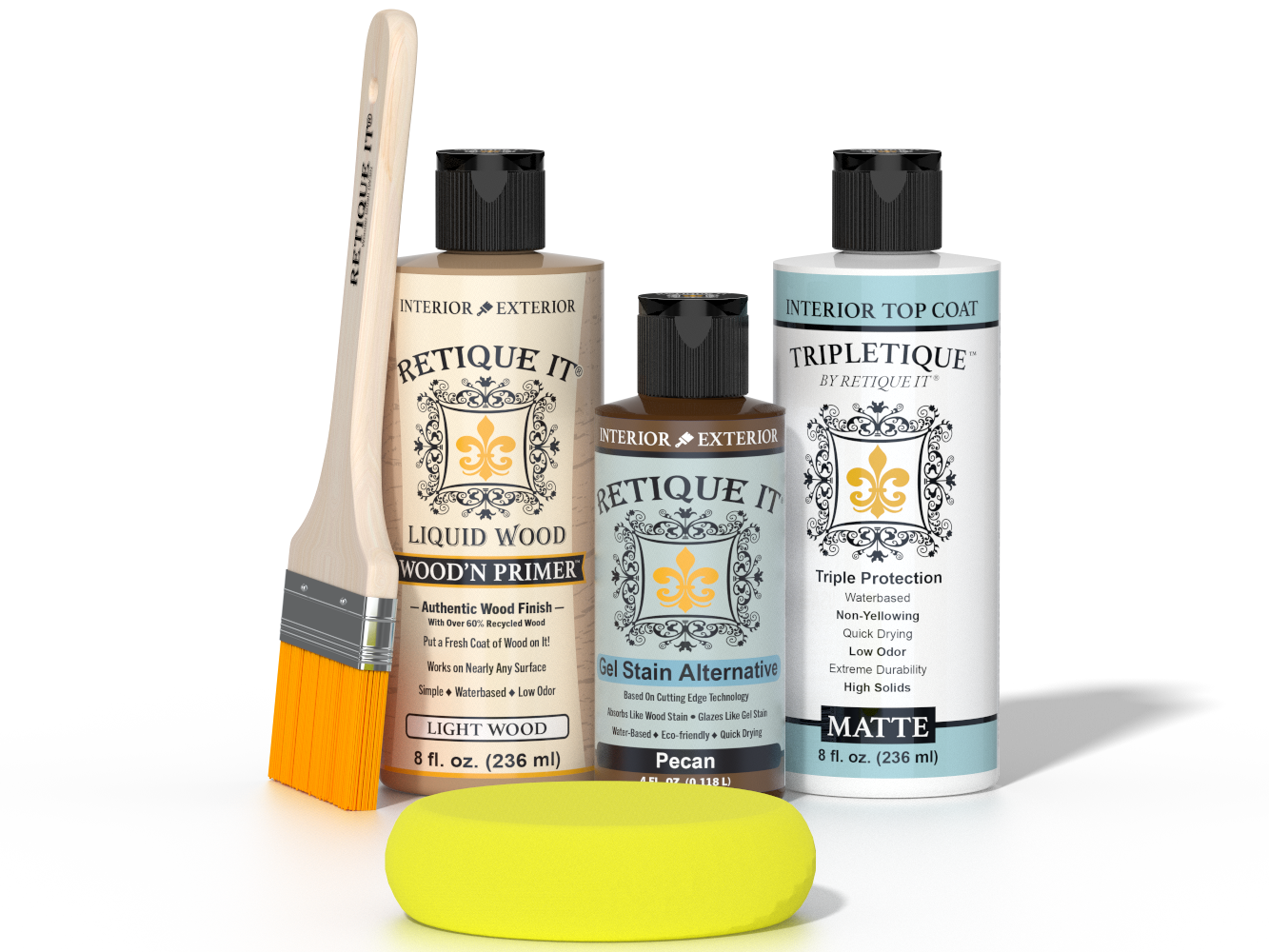 Multi-purpose Smooth Finish Kit - Pecan - Interior Top Coat