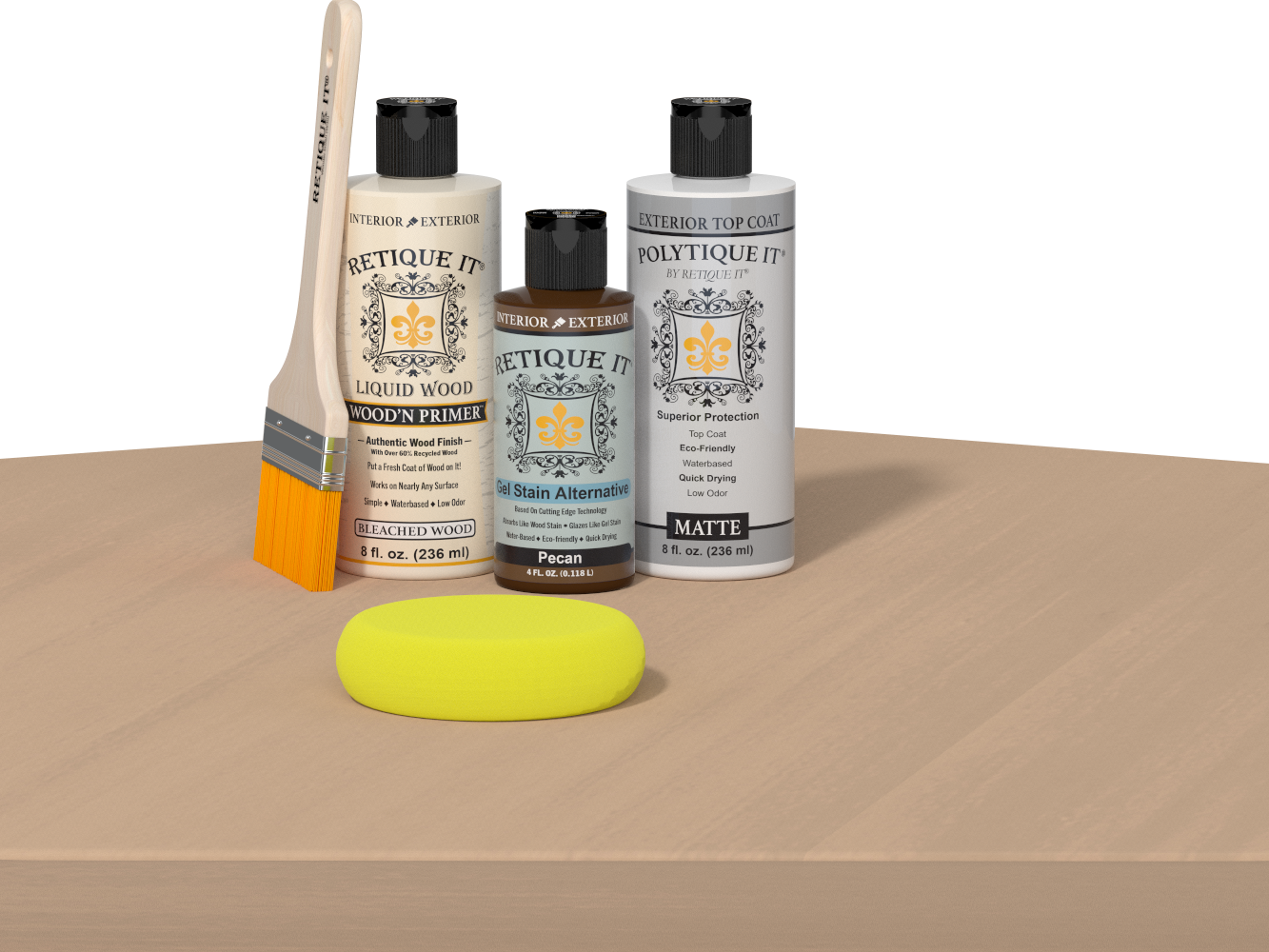 Multi-purpose Smooth Finish Kit - White Oak - Exterior Top Coat