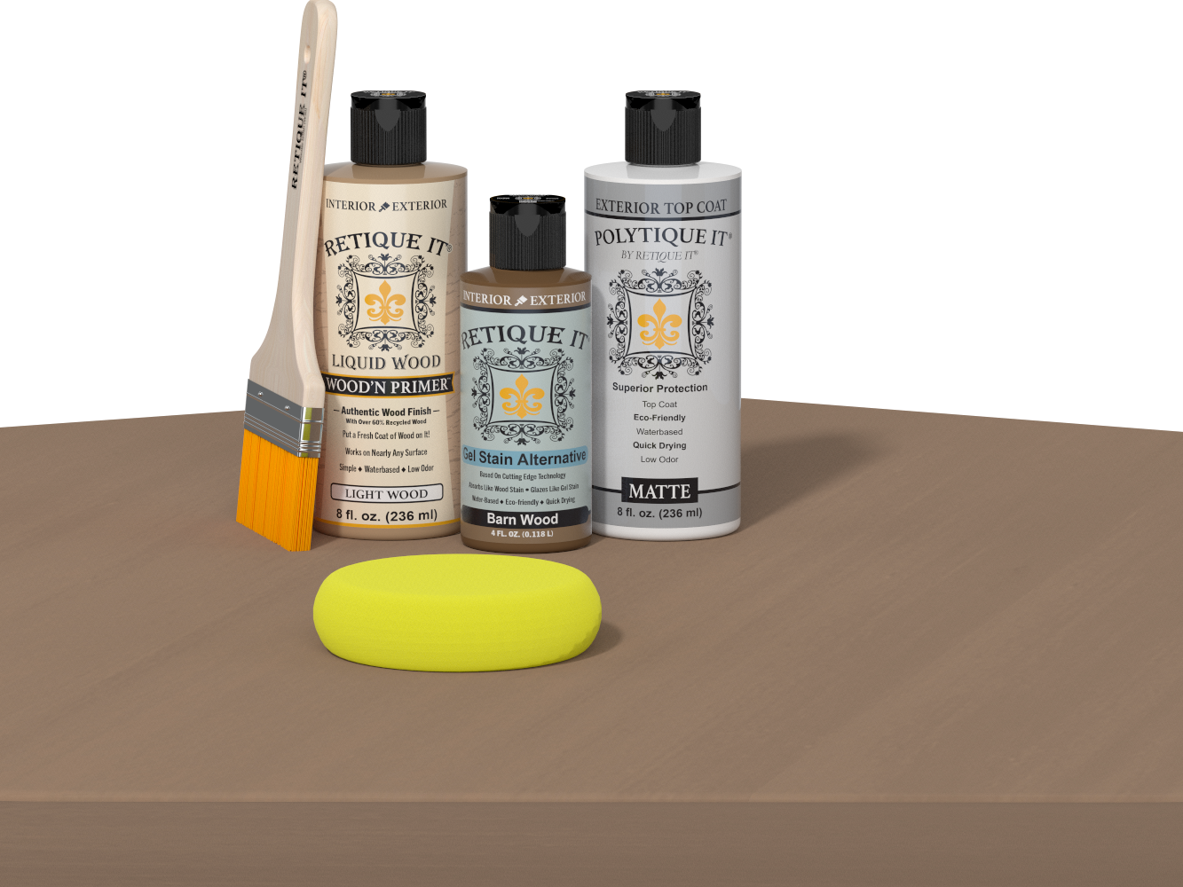Multi-purpose Smooth Finish Kit - Barn Wood - Exterior Top Coat