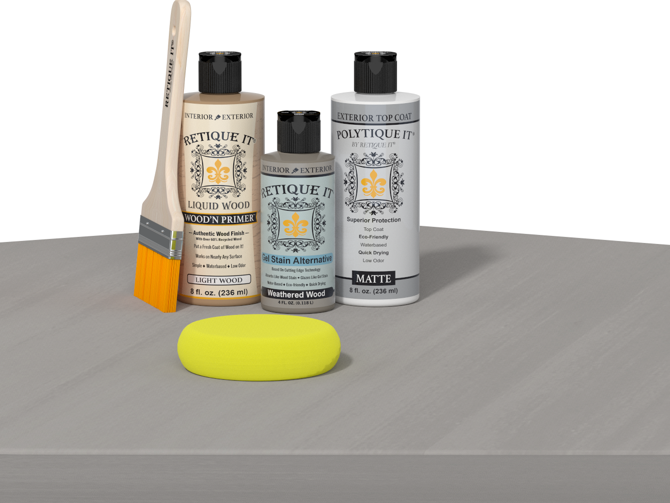 Multi-purpose Smooth Finish Kit - Weathered Wood - Exterior Top Coat