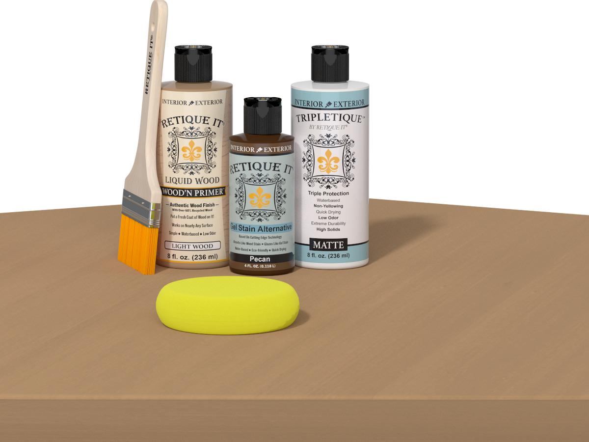 Multi-purpose Smooth Finish Kit - Pecan - Interior Top Coat