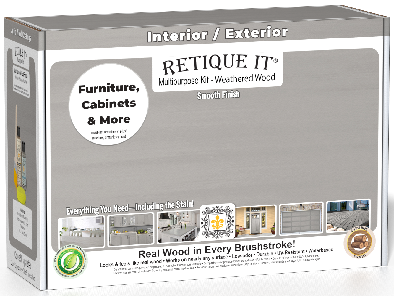 Retique It® Weathered Wood kit box hero image.