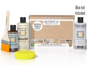 Retique It® White Oak kit with brush, sponge, and box not included.
