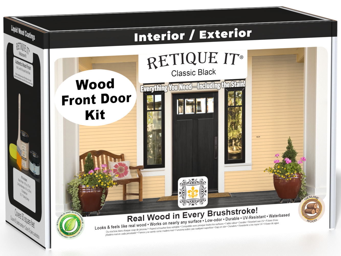 Wood'n Door Smooth Finish Kit - Classic Black — box hero