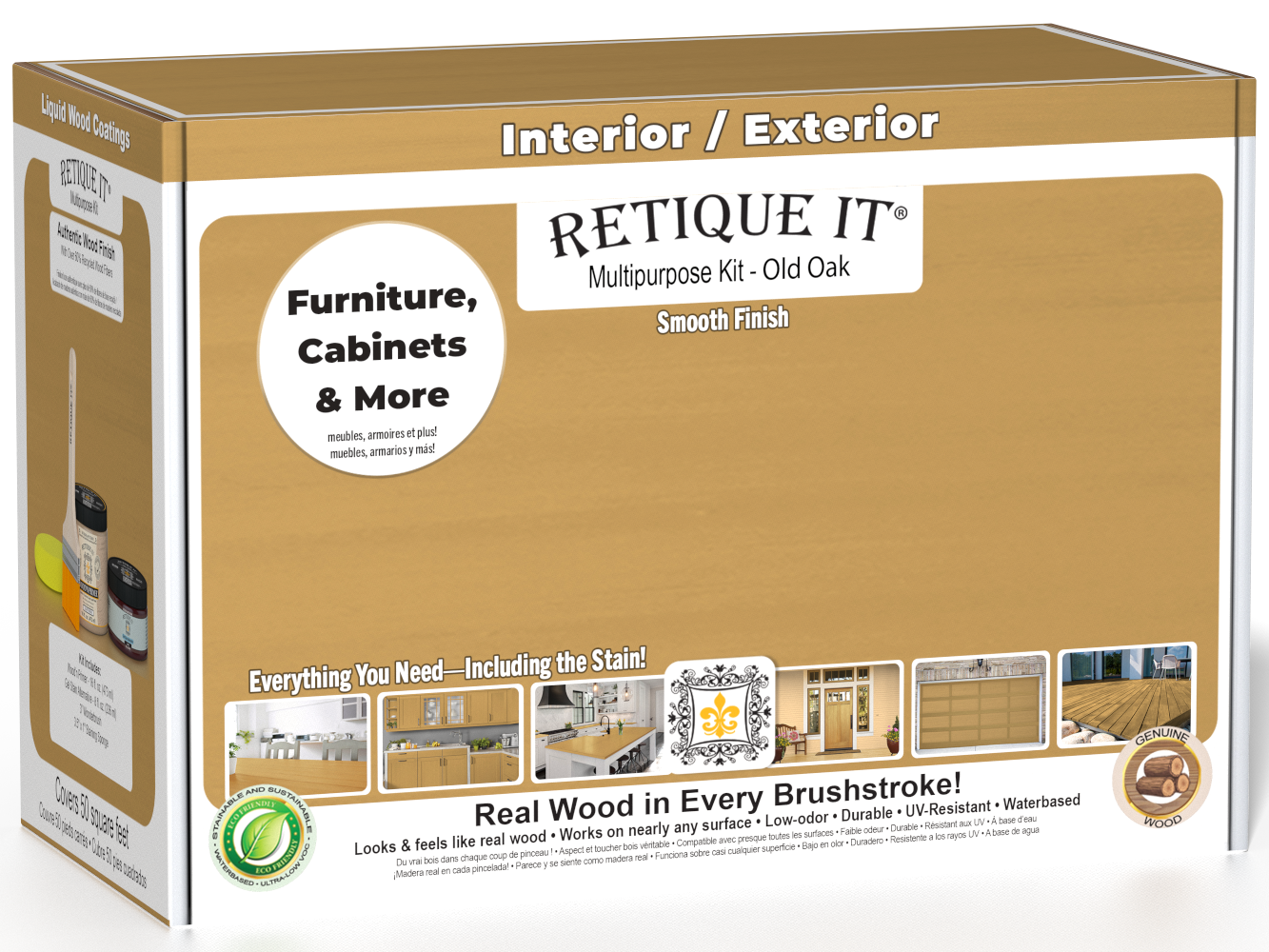 Multi-purpose Smooth Finish Kit (Med) - Old Oak - Interior Top Coat