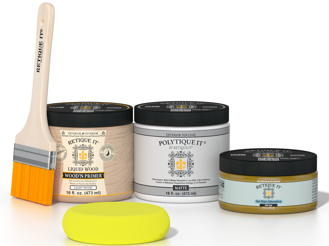 Multi-purpose Smooth Finish Kit (Med) - Old Oak - Exterior Top Coat