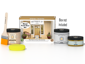 Wood'n Door Smooth Finish Kit - Old Oak — Matte kit contents with door box