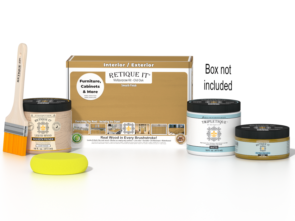 Multi-purpose Smooth Finish Kit (Med) - Old Oak - Interior Top Coat