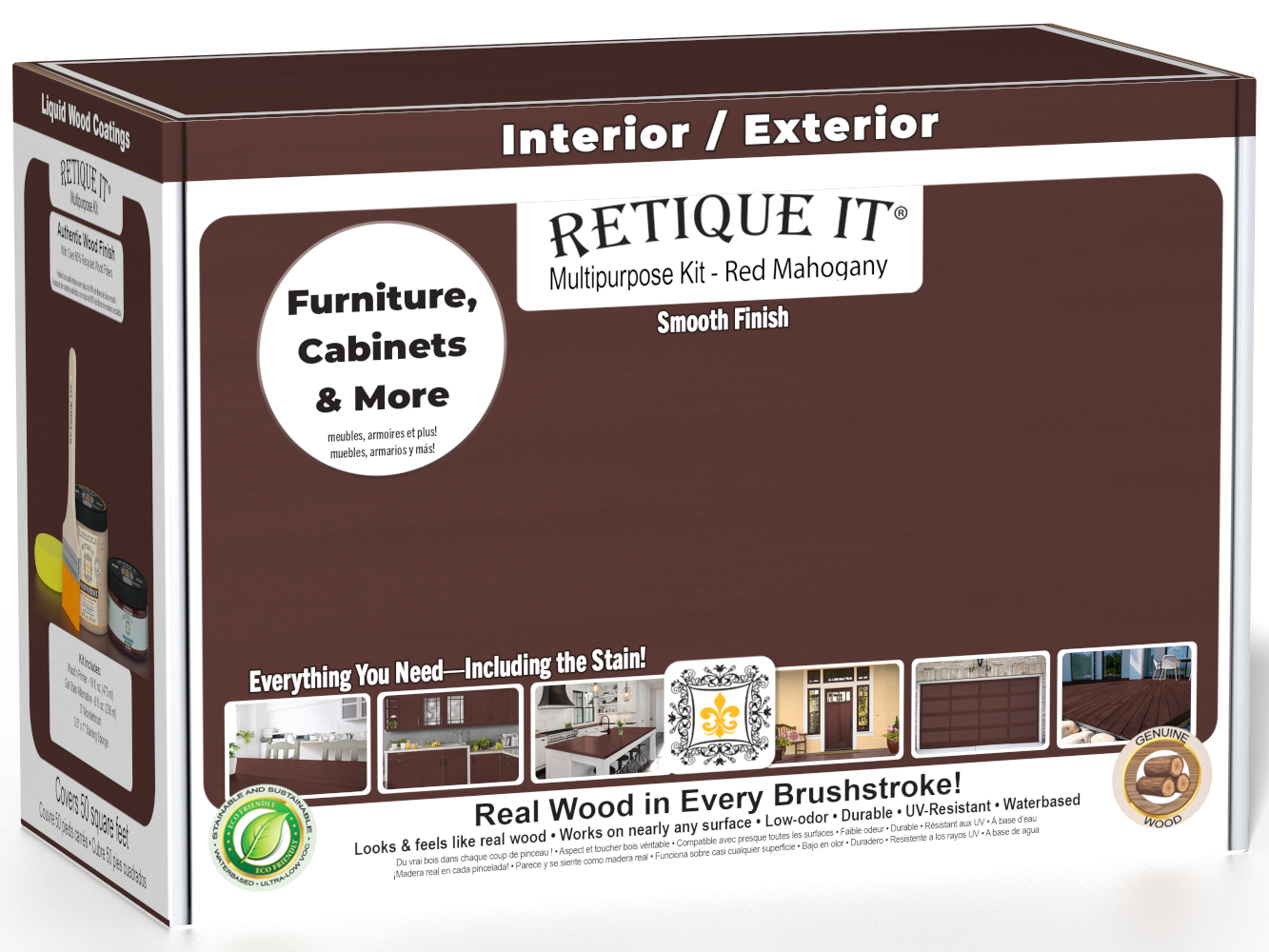 Multi-purpose Smooth Finish Kit (Med) - Red Mahogany - Interior Top Coat