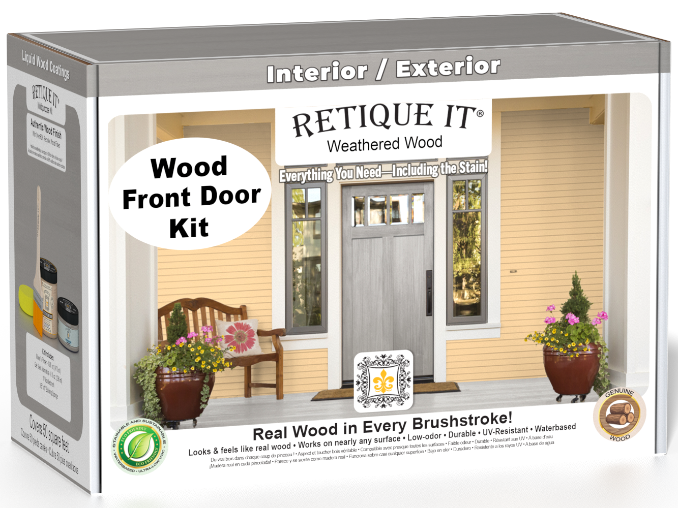 Wood'n Door Smooth Finish Kit - Weathered Wood — box hero