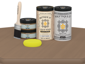 Wood'n Door Smooth Finish Kit (Double Door) - Barn Wood — Matte kit contents
