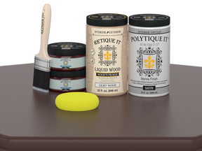 Wood'n Door Smooth Finish Kit (Double Door) - Java — Satin kit contents
