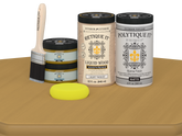 Wood'n Door Smooth Finish Kit (Double Door) - Old Oak — Matte kit contents