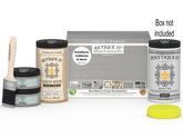 Large Weathered Wood Multi-purpose Smooth Finish Kit by Wood'n Finish for Retique It® exterior top coating, includes box and tools.