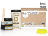 Large White Oak Wood'n Finish Kit by Retique It® with smooth finish, includes tools and supplies for wood finishing projects.