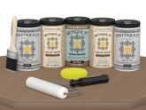 Wood'n Door Smooth Finish Kit (Front & Garage Door) - Barn Wood — Matte kit contents