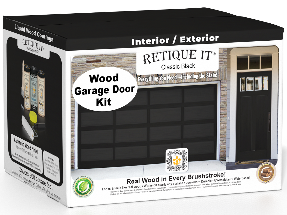 Wood'n Door Smooth Finish Kit (Front & Garage Door) - Classic Black