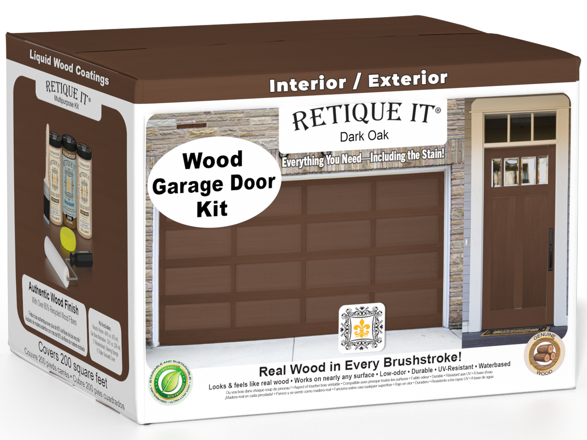 Wood'n Door Smooth Finish Kit (Front & Garage Door) - Dark Oak