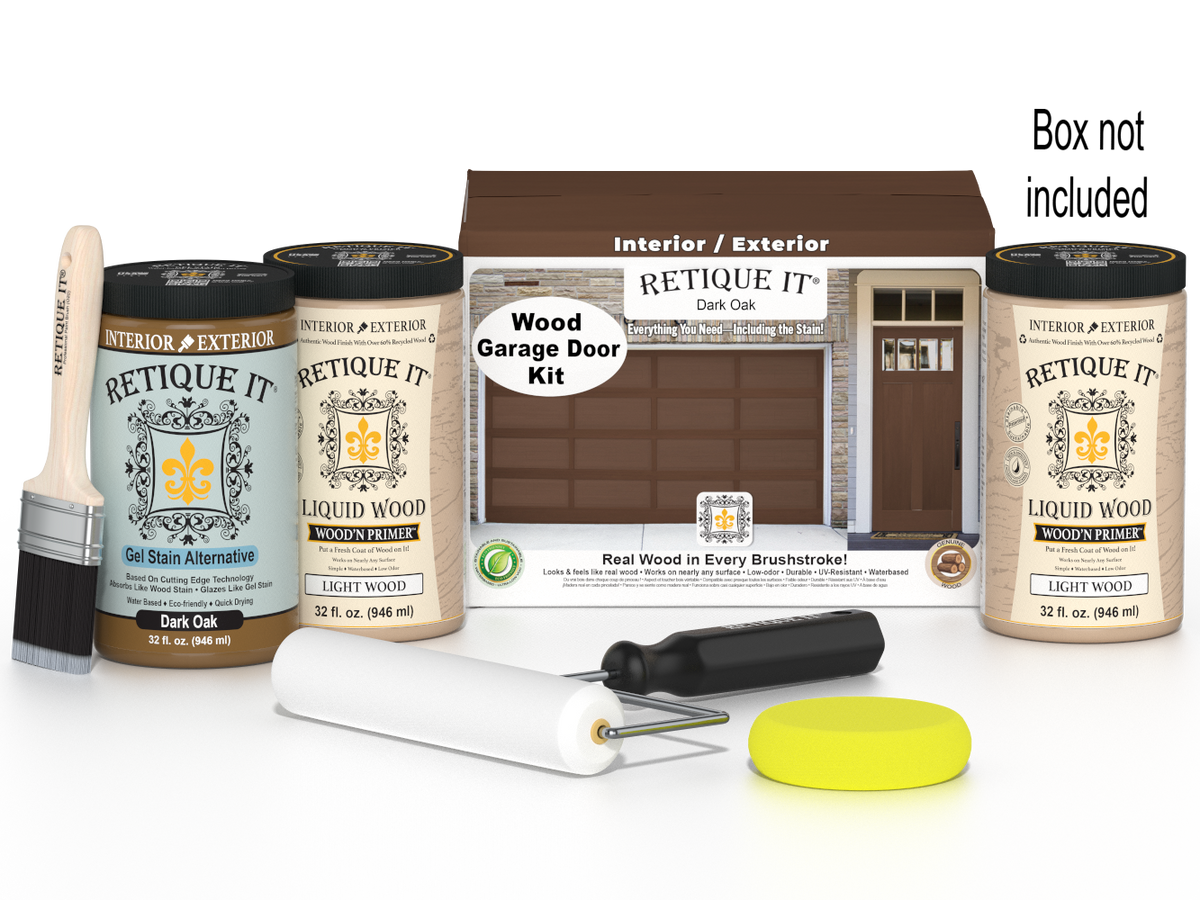 Wood'n Door Smooth Finish Kit (Front & Garage Door) - Dark Oak