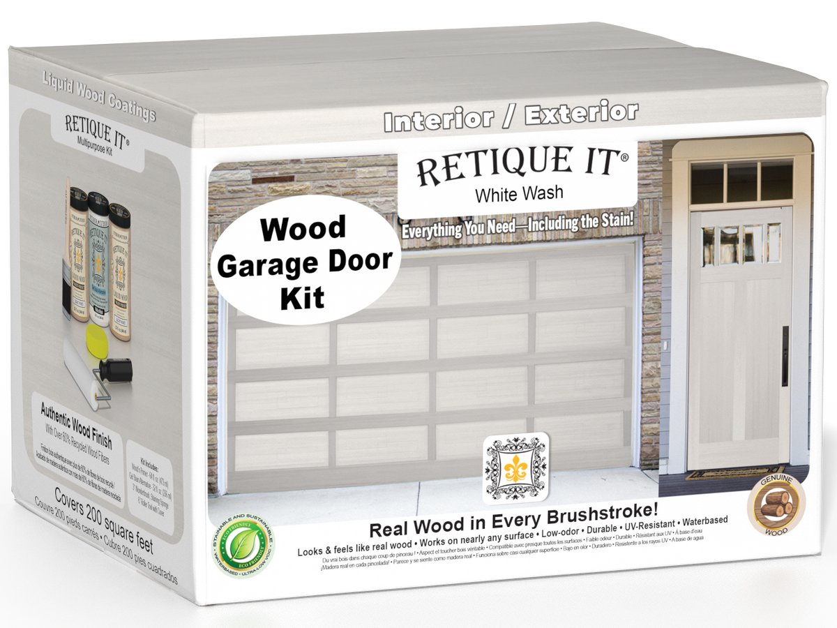 Wood'n Door Smooth Finish Kit (Front & Garage Door) - White Wash