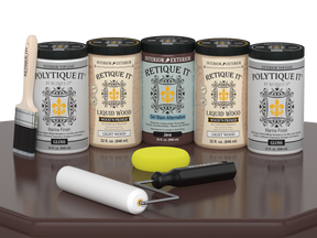 Wood'n Door Smooth Finish Kit (Front & Garage Door) - Java — Gloss kit contents
