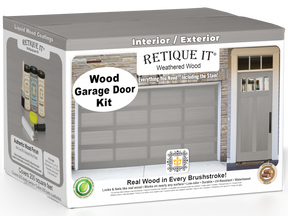Wood'n Door Smooth Finish Kit (Front & Garage Door) - Weathered Wood — box hero
