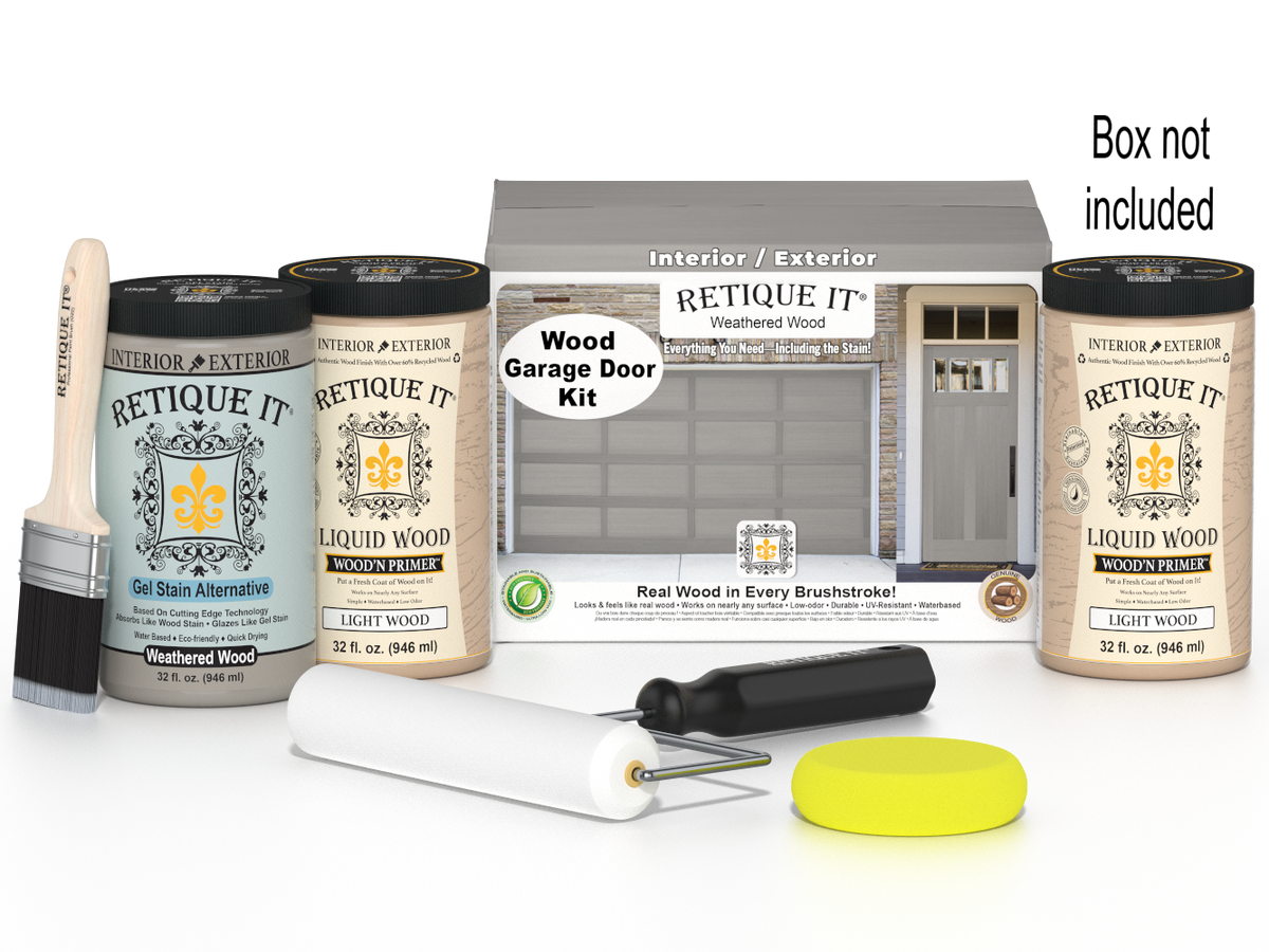 Wood'n Door Smooth Finish Kit (Front & Garage Door) - Weathered Wood