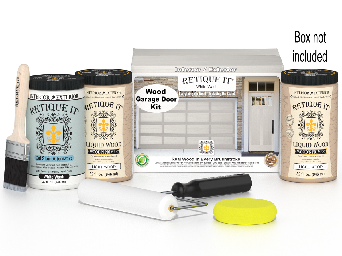 Wood'n Door Smooth Finish Kit (Front & Garage Door) - White Wash