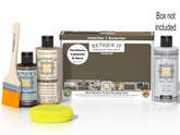 Retique It Wood'n Finish Kit in Black Walnut with exterior top coat, featuring smooth finish for wood projects.