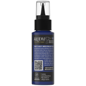 DecoArt Bloom Texture Paint in Prussian Depths, product container shown from the back