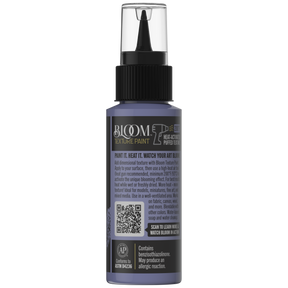 DecoArt Bloom Texture Paint in Bloomed Violet, shown from the back on a white background