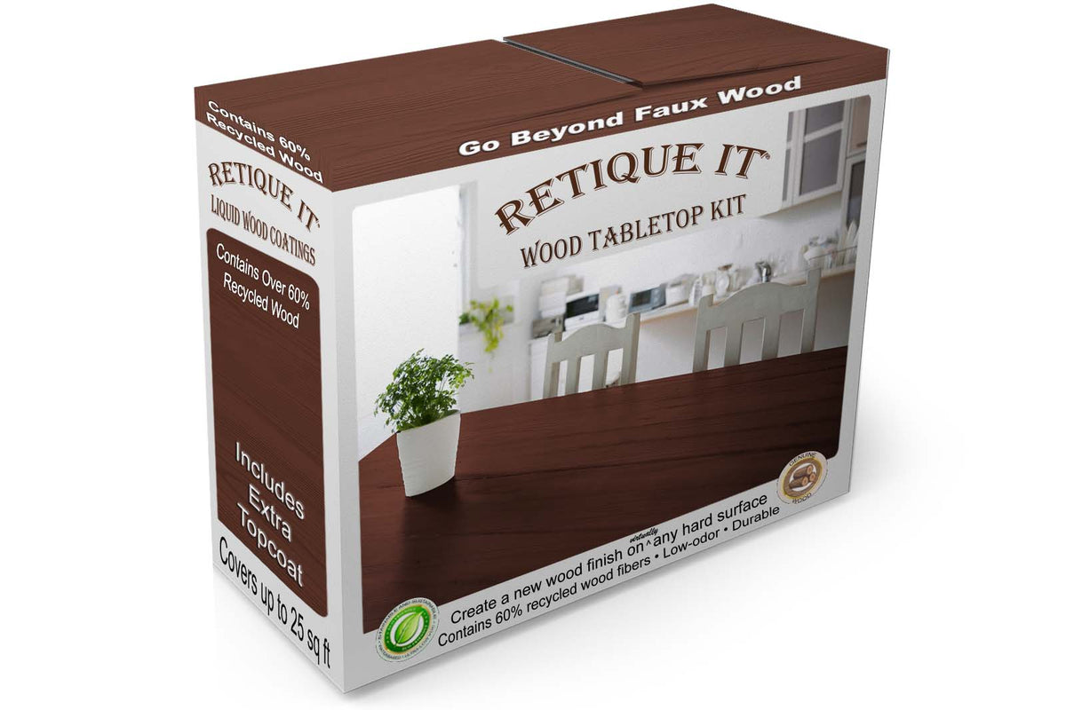 Tabletop Wood'n Finish Kit - Red Mahogany - Retique It®