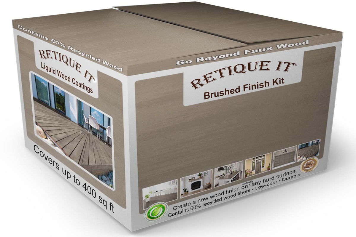 Retique It Multi-purpose Smooth Finish Kit (4x large) in Harbor Gray, exterior top coat for wood furniture and surfaces.