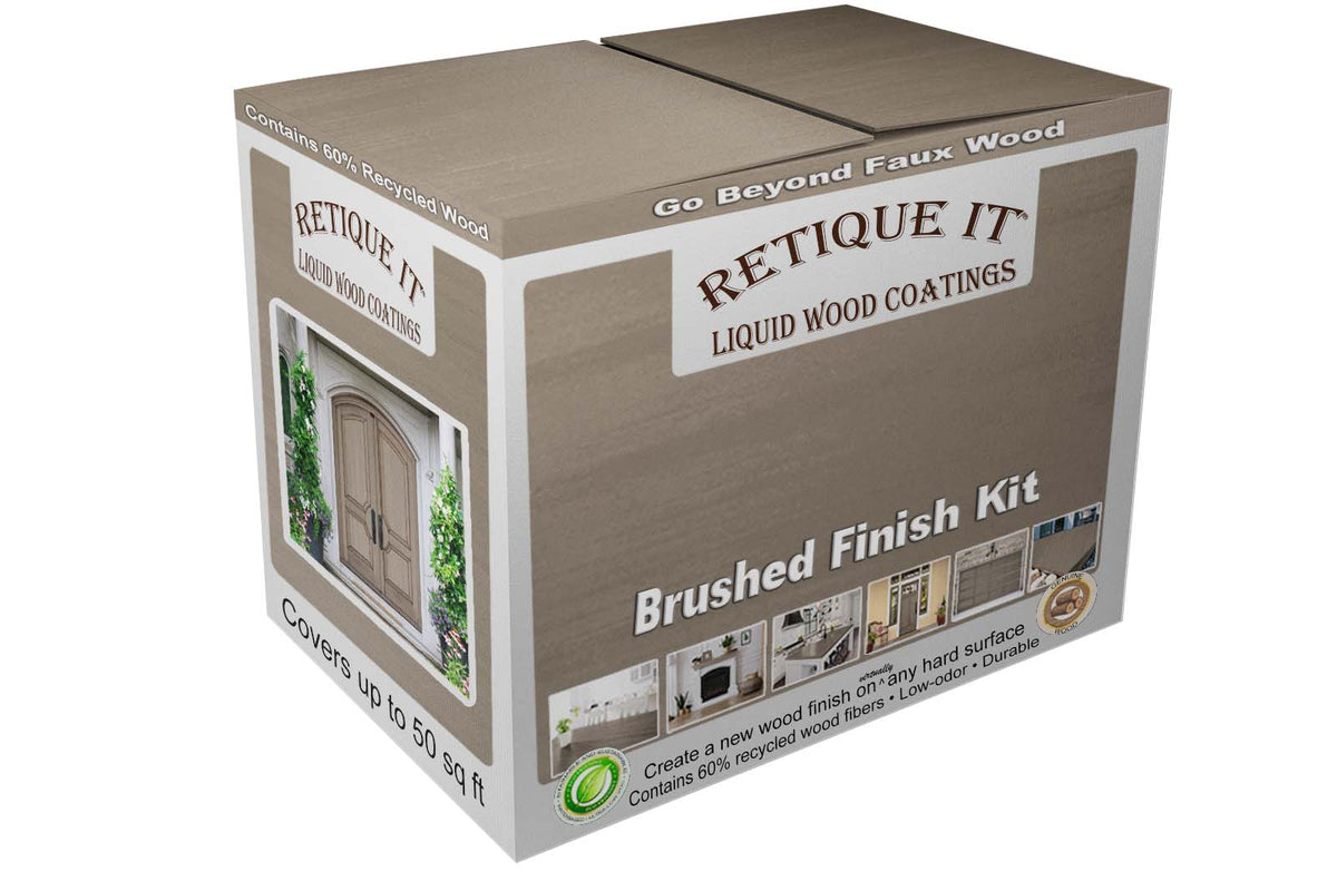 Retique It Multi-purpose Smooth Finish Kit (Med) in Harbor Gray, wood finishing kit with smooth finish and color samples.