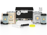 Retique It® Multi-purpose Smooth Finish Kit in Classic Black for exterior wood surfaces, includes 4 large top coat bottles with box.