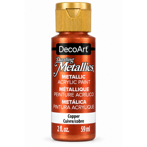DecoArt Dazzling Metallics Copper acrylic paint, 2 oz bottle