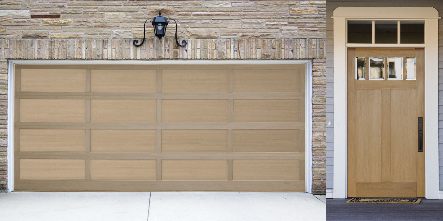 Wood'n Door Smooth Finish Kit (Front & Garage Door) - Pecan